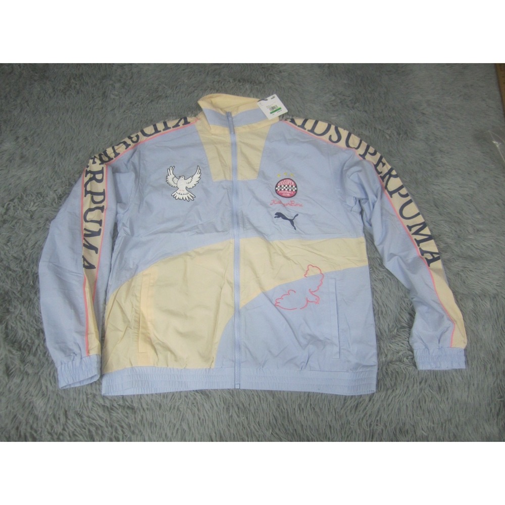 Puma Jacket Adult Large Blue KidSuper Studios Track Brunnera Bleu NWT Mens